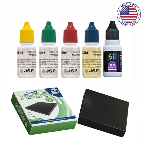 Gold testing kit 10k 14k - 10k,